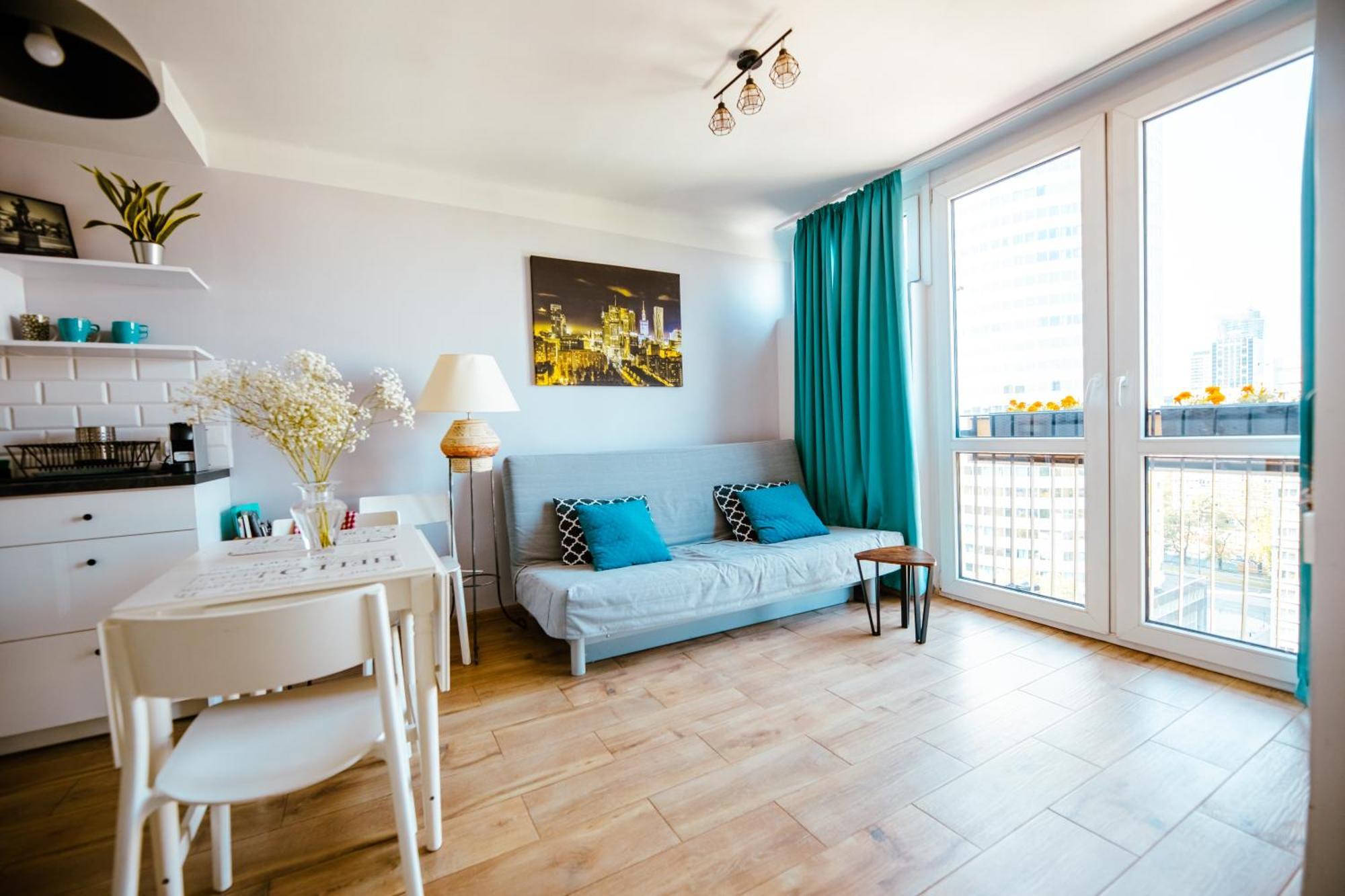 Bright 14Th Floor Central Home With Balcony & Views Varsavia Esterno foto